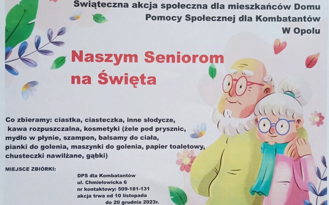 Zbiórka darów dla DPS-u dla Kombatantów w Opolu