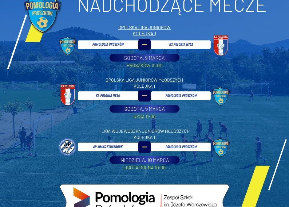 Początek rundy wiosennej – PLUKS Pomologia Prószków