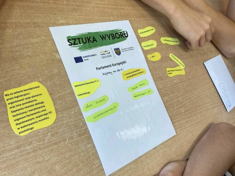 Zajęcia w ramach projektu ,,Sztuka wyboru”