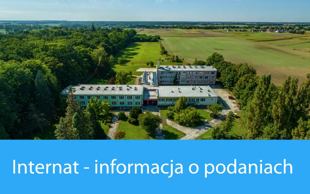 Informacja na temat złożonych podań do internatu