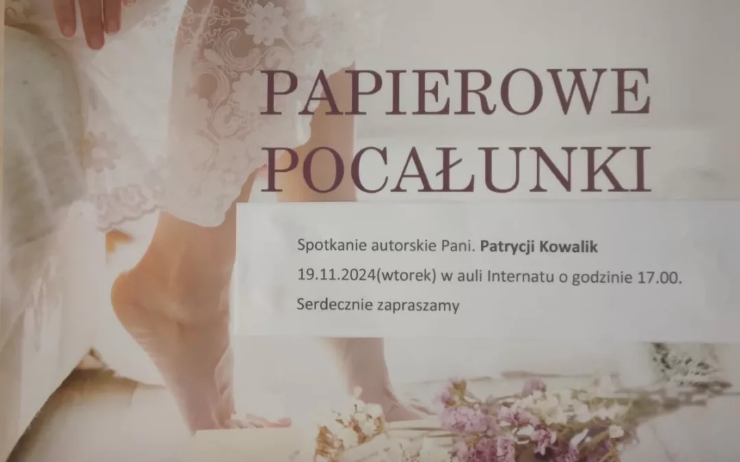 Spotkanie autorskie z panią Patrycją Kowalik