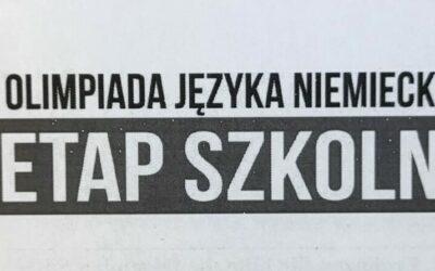 Szkolny etap 49.Olimpiady Języka Niemieckiego